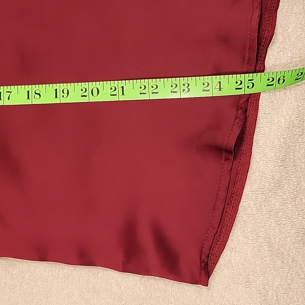 Allegra K Elegant Burgundy Women's Blouse, NWT - Picture 8 of 12